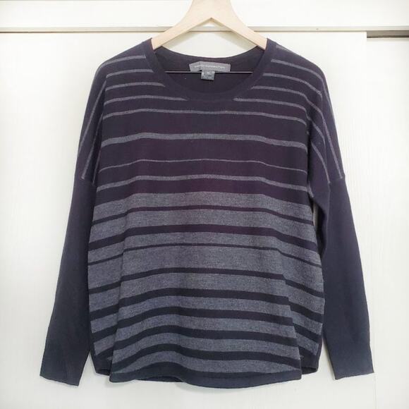 French Connection Black Striped Sweater Long Sleeve Size XS, Extra Small - Picture 1 of 7